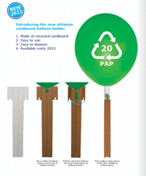 Držák na balónek papírový 1 ks Belbal Držák na balónek papírový 1 ks Belbal