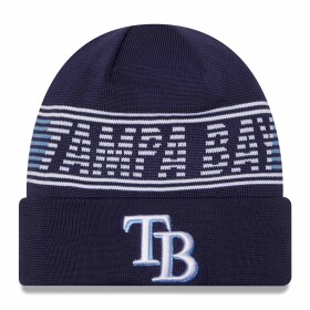 New Era Pánská zimní čepice Tampa Bay Rays MLB Authentic 2024 Clubhouse Beanie