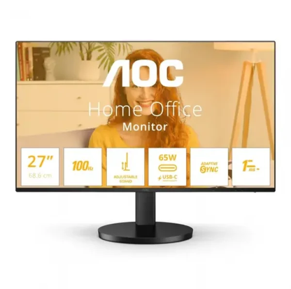 27" AOC Q27B3CF2 černá / IPS / 2560x1440 / 16:9 / 4ms / 1500:1 / 350cd-m2 / HDMI + USB-C / VESA (Q27B3CF2)