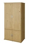 HP-Nábytek Skříň Alfa 2D Praktik SMRK ROZMĚR: (š/v/h) 95 x 185 x 55 cm policová