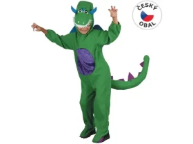 MaDe 00999 - Šaty na karneval - dinosaurus, 120-130 cm