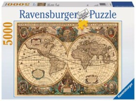Ravensburger Historická mapa r.1630 5000 dílků