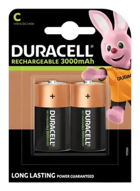 Duracell HR14 / Nabíjecí baterie C / 1,2 V / 3000 mAh / NiMH / 2 ks (055988)