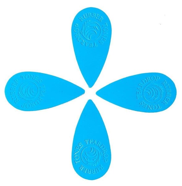Timber Tones Rubber Tones Teardrop Blue Silicon 4-Pack