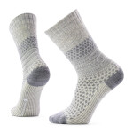 Dámské merino ponožky SMARTWOOL Women's Everyday Cozy Popcorn Cable Crew, Light Gray velikost: 42-45 (L)