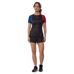 Mizuno DryAeroFlow Graphic Tee(W) Oni Red/Oni Blue - Běžecké tričko Mizuno DryAeroFlow Graphic Tee J2GAC20599 Velikost textilu: M