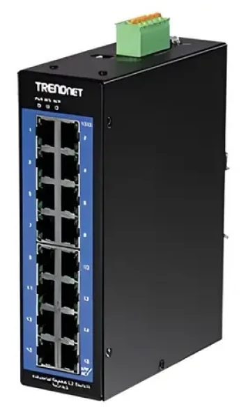 TRENDnet TI-G160i / Průmyslový switch / 16-port Gigabit / L2 / DIN lišta (TI-G160i)