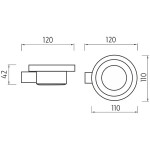Nimco Nava chrom - černá mat mýdlenka NA 28059W NA 28059W