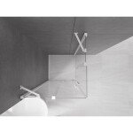 MEXEN/S - Velar Duo čtvercový sprchový kout 90 x 90, transparent, bílá 871-090-090-02-20
