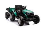 Mamido Elektrický traktor s přívěsem pro děti HC-306 24V tmavě zelený