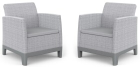 KETER SCANDI FORMA DUO SET - Ash grey/Storm grey