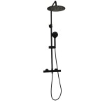 OLSEN SPA - Termostatický nástěnný set NAUPLIOS 250 BLACK BAPG2111A2B