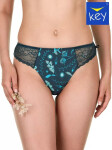Dámské kalhotky Key LPH 931 A22 A'2 grafitově tyrkysová S