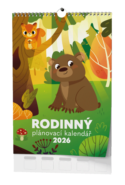 Nástěnný kalendář 2026 Baloušek - Rodinný plánovací