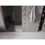 MEXEN/S - Velar L posuvné sprchové dveře 110, grafit, měď kartáčovaná 871-110-003-41-65