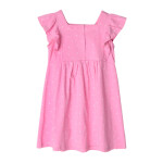 Šaty se zbozeným krátkým rukávem- růžové - 68 PINK