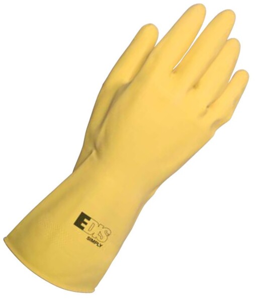 Latexové pracovní rukavice EDIS SIMPLY - žluté + Barva: Žlutá, Velikost rukavic: 8 C31308