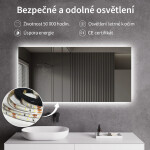 CERANO - Koupelnové LED zrcadlo Fiore - 100x70 CER-476714