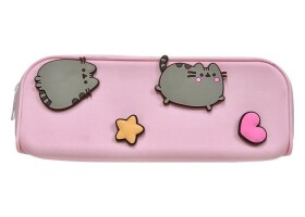 Silikonový penál Pusheen - Hvězdička a srdíčko