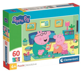Puzzle Prasátko Peppa 60 dílků