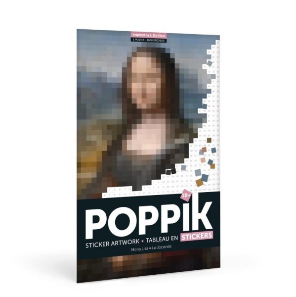 Poppik Samolepkový plakát - DA VINCI (Mona Lisa)