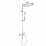 Erga Dubaj, sprchový set s termostatickou baterií a hlavovou sprchou 30 cm, chromová, ERG-YKA-BP.DUBAJ-THERM-30-CHR