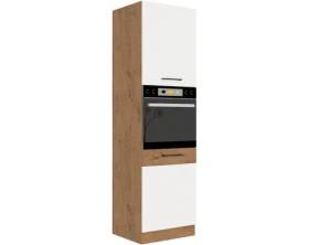 Kuchyňská skříň pro vestavnou troubu Vigo, dub lancelot/bílý lesk, 60 cm