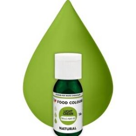 Přírodní tekutá barva do čokolády Food Colours Light Green (18 ml)