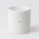Räder Porcelánový svícen Golden Bird, bílá barva, porcelán