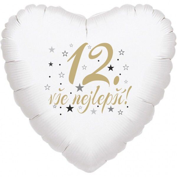 12.narozeniny balónek srdce Balonky.cz 12.narozeniny balónek srdce Balonky.cz