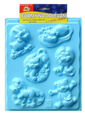 No name Forma na odlévání sádry 6 motivů - Zvířata