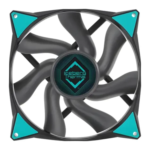 Iceberg Thermal IceGALE černá / Ventilátor / 140 mm / 1600 RPM / 96 CFM / 36 dB / PWM (ICEGALE14-C0A)