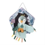 Doudou Dárková sada - hudební Plyšová hračka ptáček zelený 23 cm