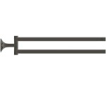IDEAL STANDARD - La Dolce Vita Dvojitý držák ručníků, Magnetic Grey T5505A5