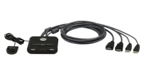 ATEN CS22HF / KVM přepínač / 2 porty / USB / HDMI / 1,2 m kabely (CS22HF-AT)