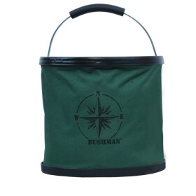 Bushman Skládací outdoorové vědro 9l, tmavě zelené UNI