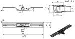 I-Drain - Linear 54 Nerezový sprchový žlab PRO SS Linear, délka 70 cm, s hydroizolací IP4M07001X1