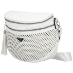 Trendy dámská koženková ledvinka Ida, bílá