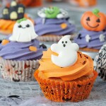 Decora košíčky na muffiny Oranžové a bílé s halloweenským motivem (36 ks)