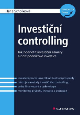 Investiční controlling - Hana Scholleová