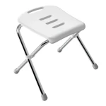 Spirella SITZ sedátko do sprchy skládací bílé / chromovaná ocel / 47 cm / do 130 kg (7610583300263)