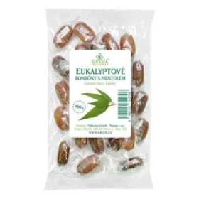 Grešík bylinné bonbony Eukalyptové s mentolem 100 g