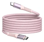 Verbatim 31853 magnetický 60W USB-C kabel 1.2m růžová / USB-C(M) / USB-C(M) / PD 3.0 QC 3.0