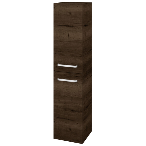 Dřevojas - Vysoká skříň s košem na prádlo DOS SVD2K 35 - D21 Tobacco / Úchytka T01 / D21 Tobacco / Levé 280093A