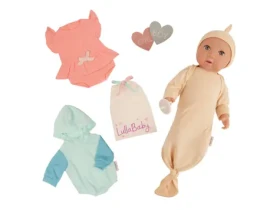 LullaBaby Panenka 35 cm s překvapením Gender Reveal
