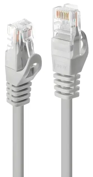 Lindy šedá / Patch kabel / Cat5e U/UTP / RJ45-RJ45 / 1 m (48362)