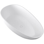 CERANO - Vana z litého mramoru Aura - volně stojící - bílá matná - 180x90x58 CER-VELA1050W