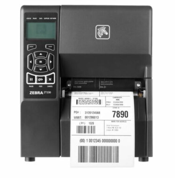 ZEBRA ZT231 DT / Tiskárna čárových kódů / 203dpi / USB / RS232 / LAN / BT / Displ. / ZPLII / řezačka (ZT23142-D2E000FZ )