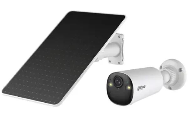 Dahua Apollo Bullet C1 bílá / Venkovní IP kamera / WiFi 6 / 4K 8MP / Solární panel / Baterie (DH-KIT-EUR/IPC-BF8CP-0210B-XL-)