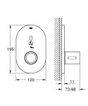 GROHE - Eurosmart Cosmopolitan E Elektronická sprchová baterie pod omítku, chrom 36456000
